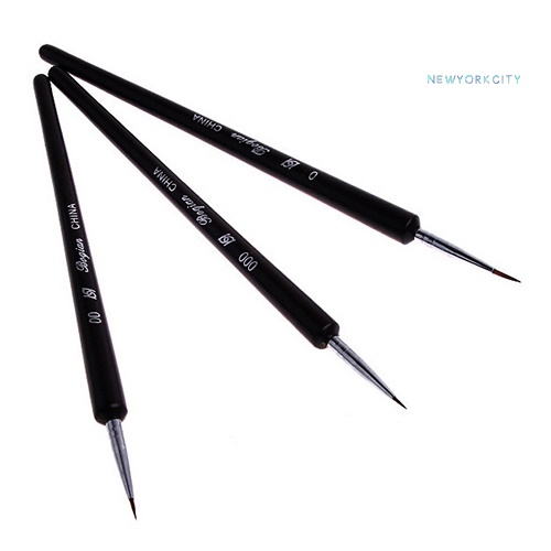 Set 3 Cọ Vẽ Trang Trí Móng Tay Chuyên Dụng