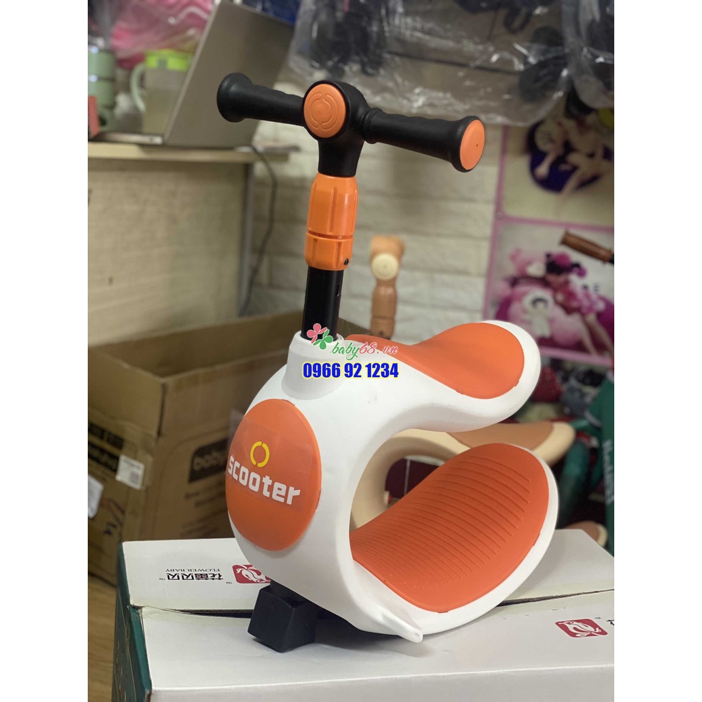 Xe trượt scooter 3 bánh có đèn, Xe chòi chân cho bé 808