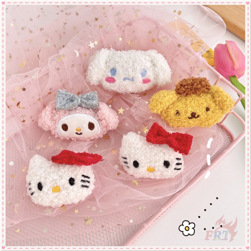 Huy hiệu cài áo hình nhân vật hoạt hình Melody / Kuromi / Hello Kitty / Cinnamoroll - Sanrio đáng yêu