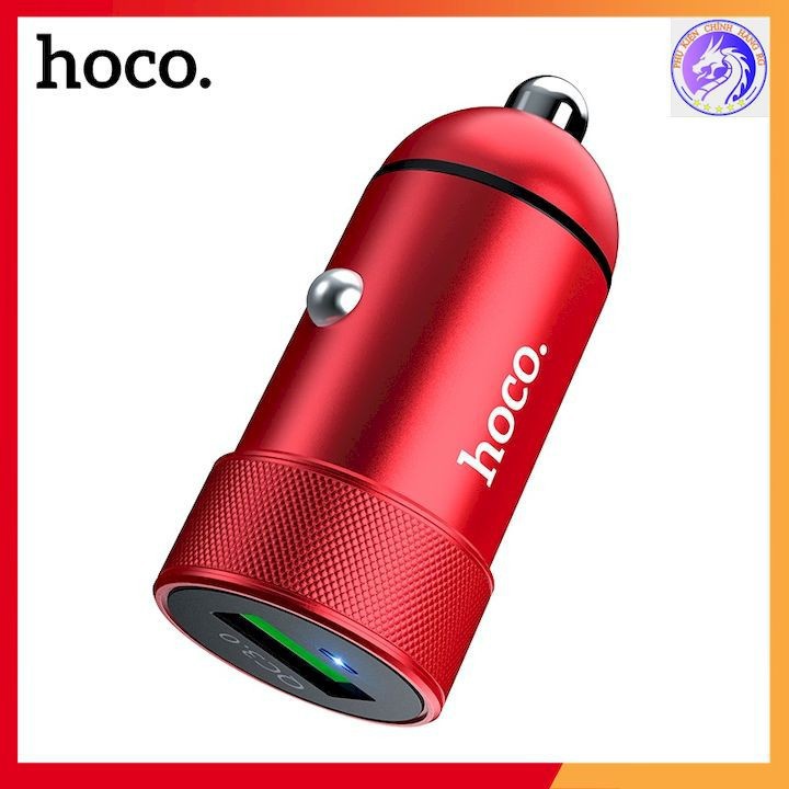 Tẩu Sạc Xe Hơi Hoco Z32 1 Cổng USB Sạc Nhanh 18W QC3.0 - Hàng Chính Hãng