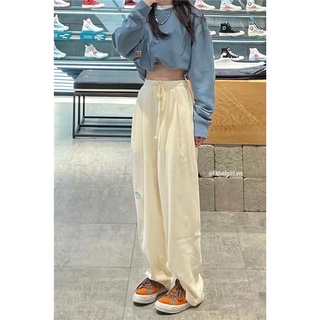 Ethelgirl thời trang hàn quốc tất cả trận đấu cao cấp rời quần ống rộng quần áo nữ quần áo thường ngày