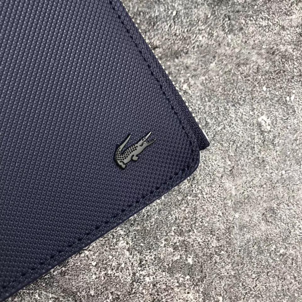 Ví LACOSTE MẪU MỚI NHẤT Full box, túi giấy la coste, ví nam, bóp nam
