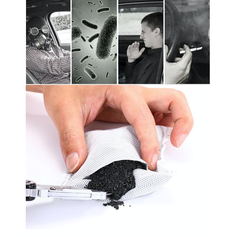 Thú nhồi bông trang trí xe ô tô kèm than tre hoạt tính hút mùi