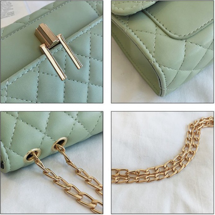 Túi đeo chéo nữ trần trám bút chì ELLY 89