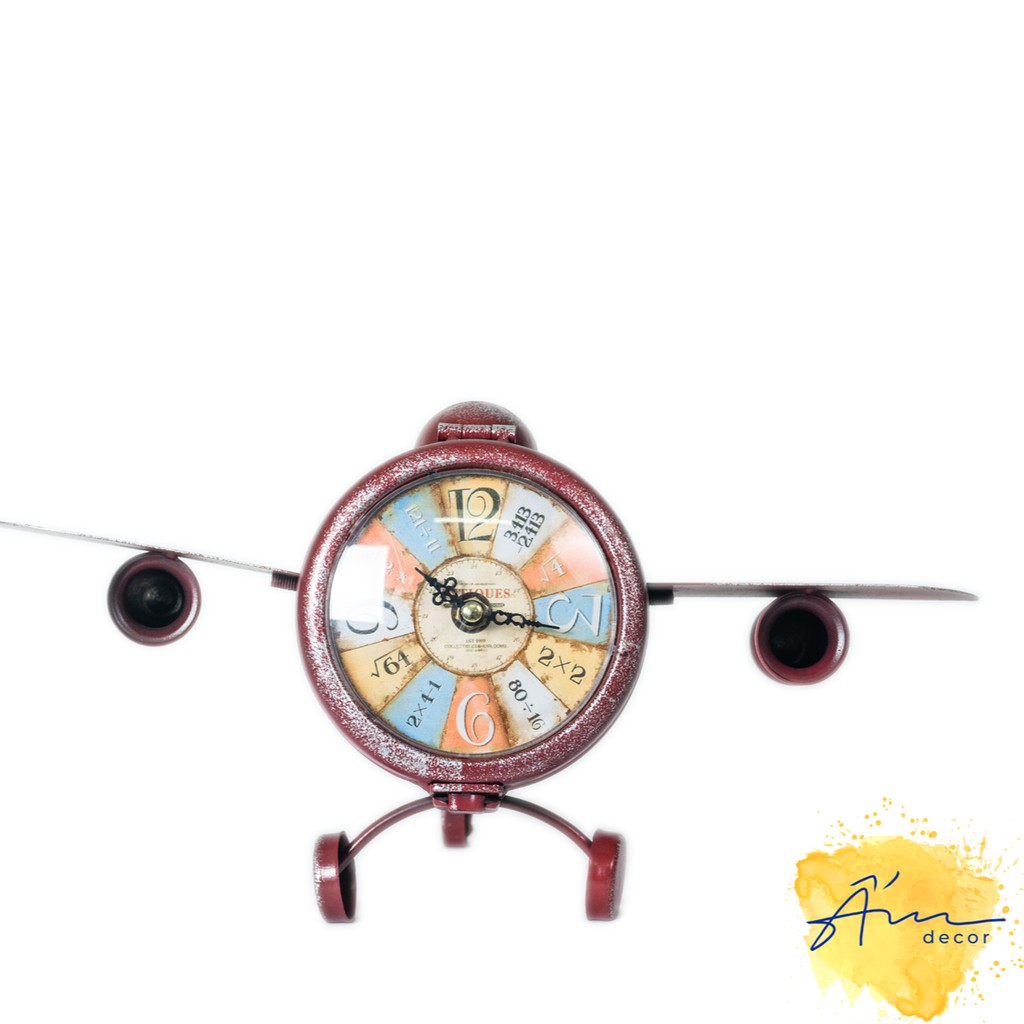 Đồng Hồ Để Bàn Máy Bay Vintage