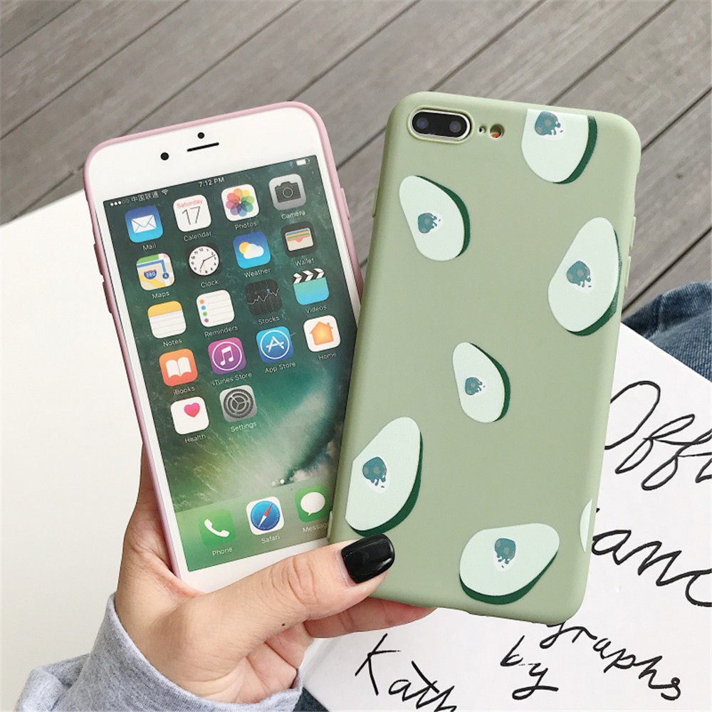 Apple Ốp Điện Thoại Tpu Silicon Mềm Hình Quả Bơ Dễ Thương Cho Iphone Xr Xs Xs Max 7 8 6s 6 Plus X Xr Xs Max 8 7 Plus | BigBuy360 - bigbuy360.vn