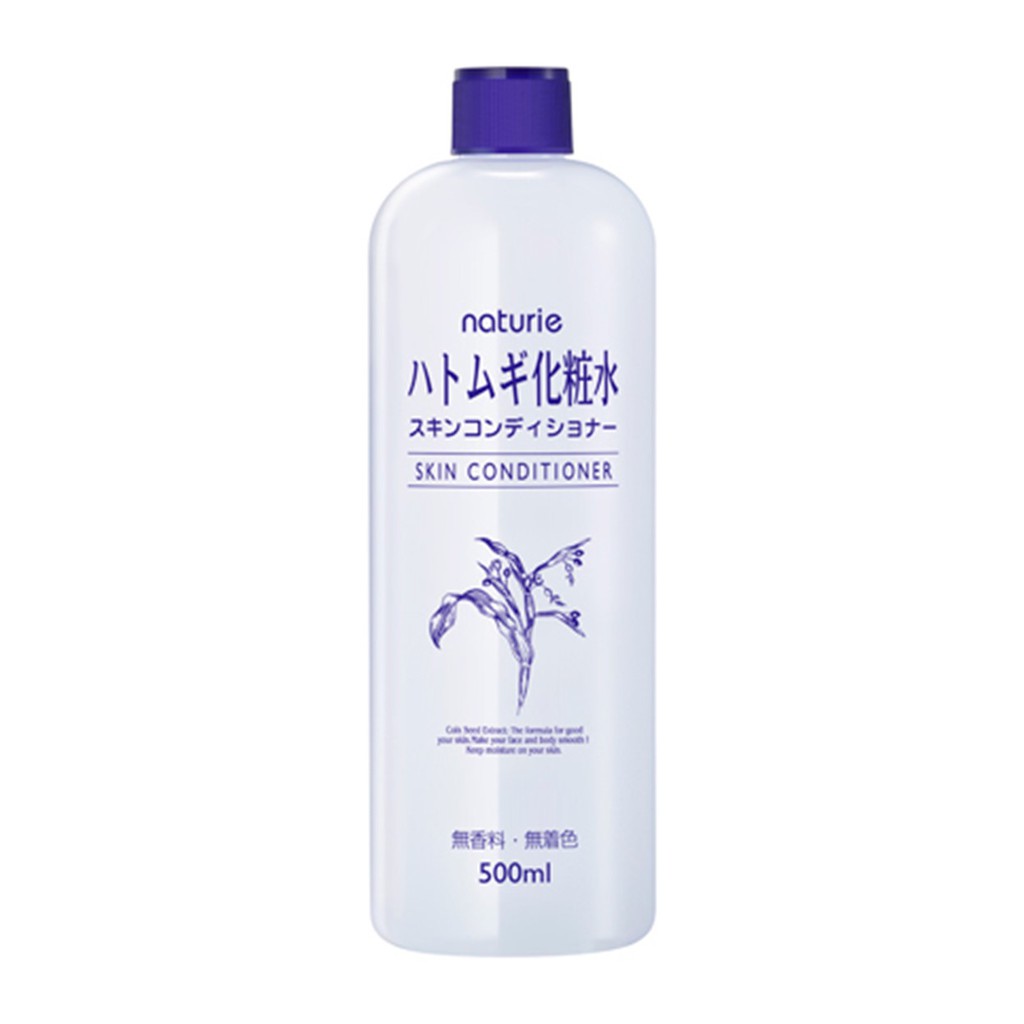 Nước cân bằng da NATURIE Hatomugi Skin Conditioner 500ml (không vòi)