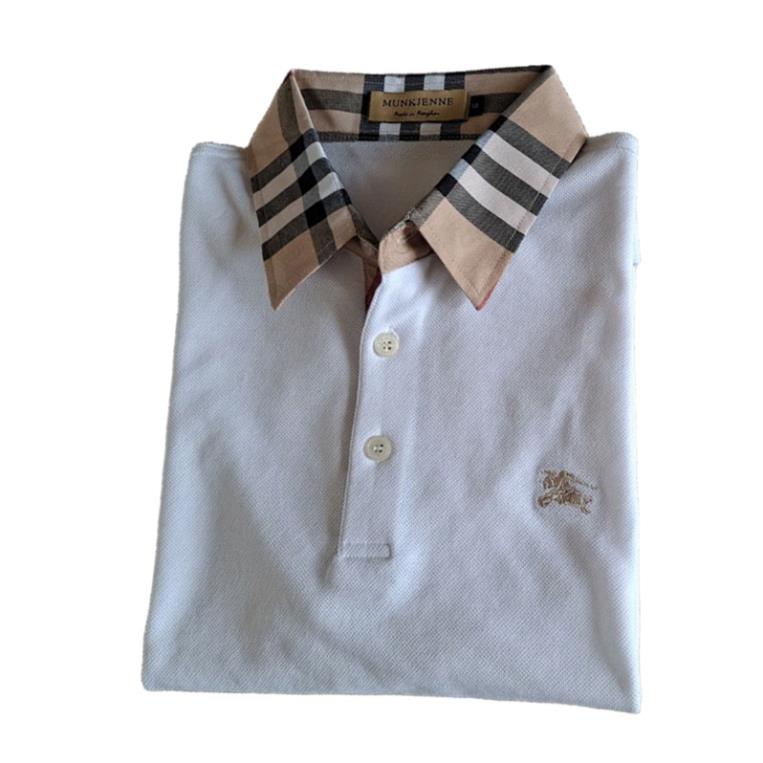 BURBERRY Áo Thun POLO Tay Ngắn Cổ Bẻ Chất Liệu Cotton Thời Trang Mùa Hè Phong Cách Châu Âu !