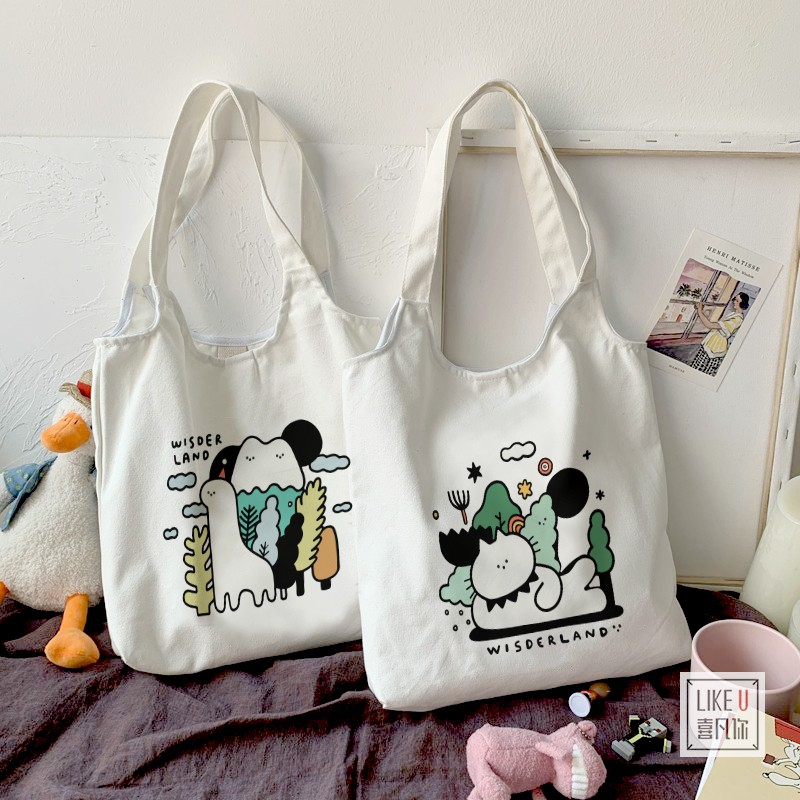 Túi Tote Quai Tròn Vải Canvas WisderLand Có | BigBuy360 - bigbuy360.vn