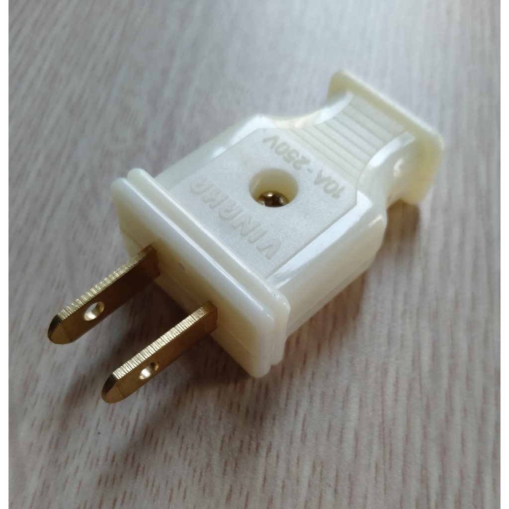 Phích Cắm Chân Dẹt 10A, Phích Cắm Âm 10A Vinaka