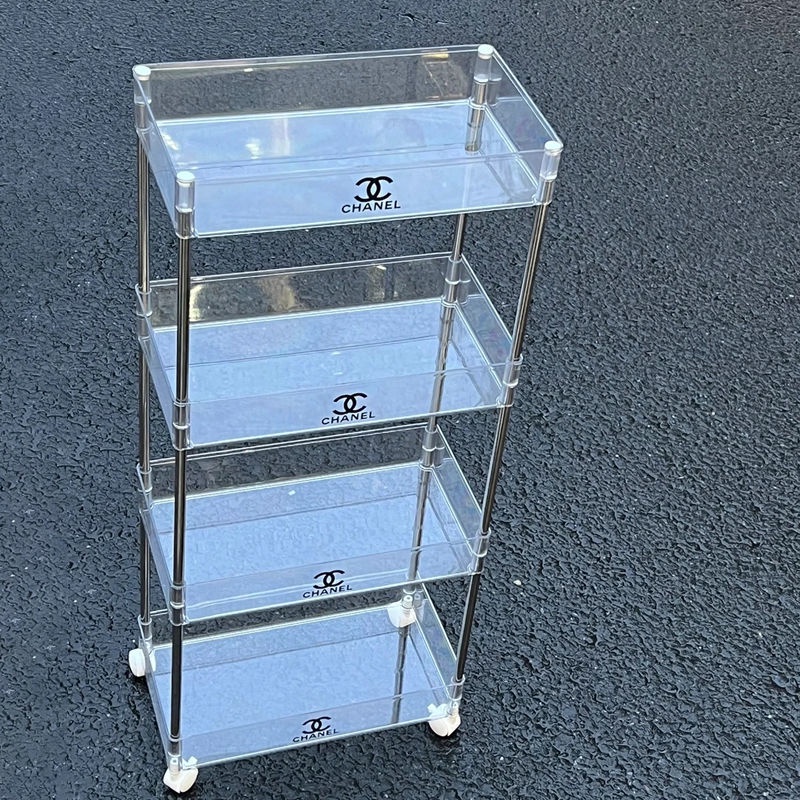 Thùng Rác Bằng Nhựa acrylic Trong Suốt Có Bánh Xe Đẩy Tiện Dụng