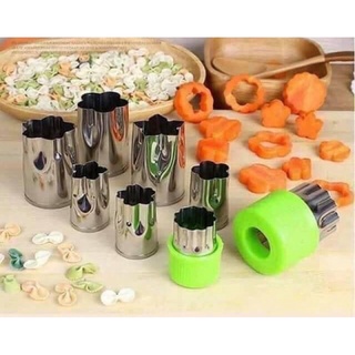 Bộ dụng cụ cắt tỉa hoa củ quả 8 món bằng inox