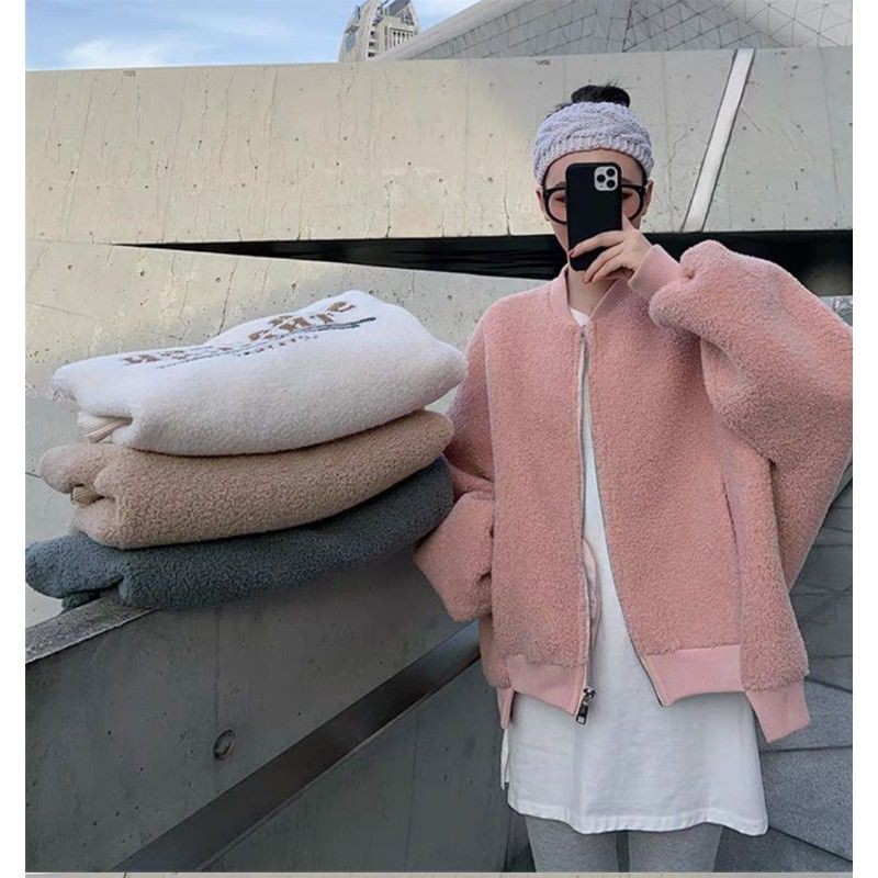 (order) ÁO KHOÁC BOMBER LÔNG CỤT THÊU CHỮ 4 MÀU HÀNQUẢNG CHÂU - Quảng Châu | BigBuy360 - bigbuy360.vn