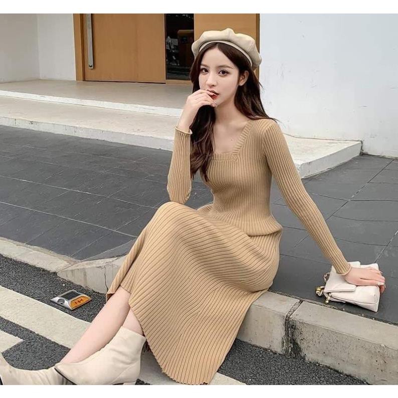 Váy len dáng dài hàng QCCC