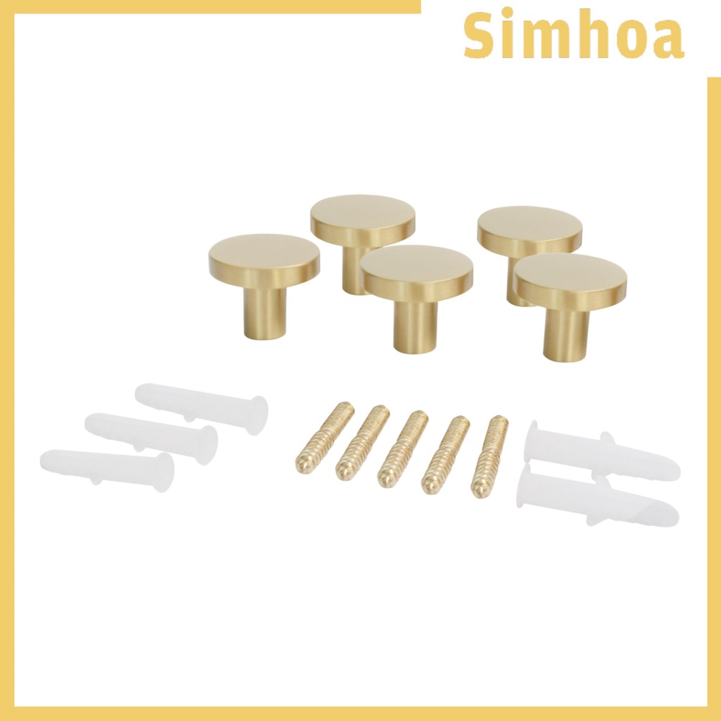 Set 5 Móc Treo Đồ Bằng Đồng Gắn Tường Tiện Dụng