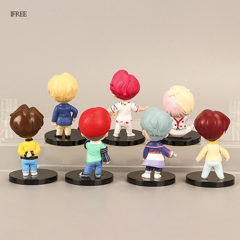 Set 7 Quạt Mini Hình Các Thành Viên Nhóm Nhạc Bts Dễ Thương