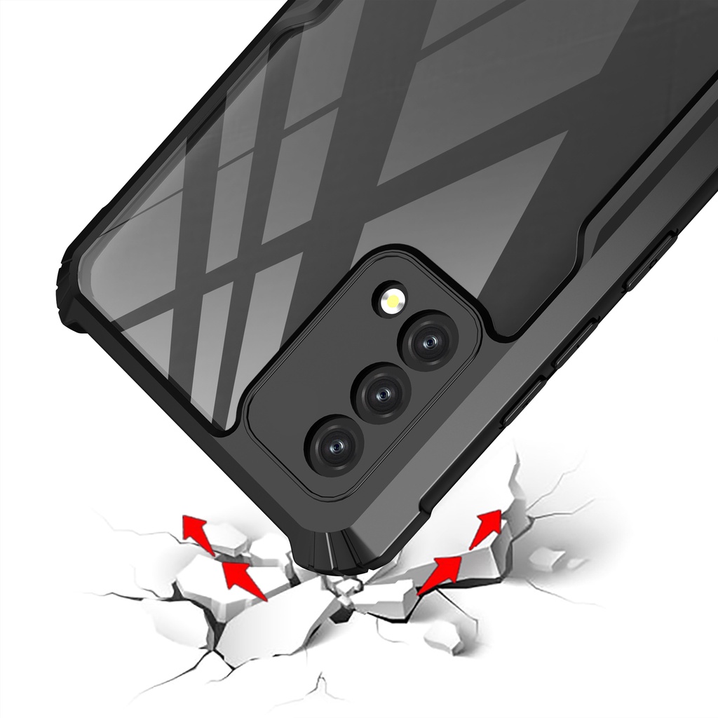 Ốp Điện Thoại Trong Suốt Chống Sốc Cho Oppo A92 A72 A52 A91 F15 Reno 3 Pro 2z 2f Realme 6 Pro 6s Narzo A74 F19