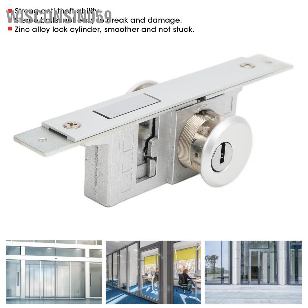Wisconsin059 Glass Framed Central Door Lock Strong Anti Theft Ability Easily Install Storefront Mortise With 3 Keys
