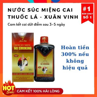 Nước súc miệng cai thuốc lá Xuân Vinh 400ml
