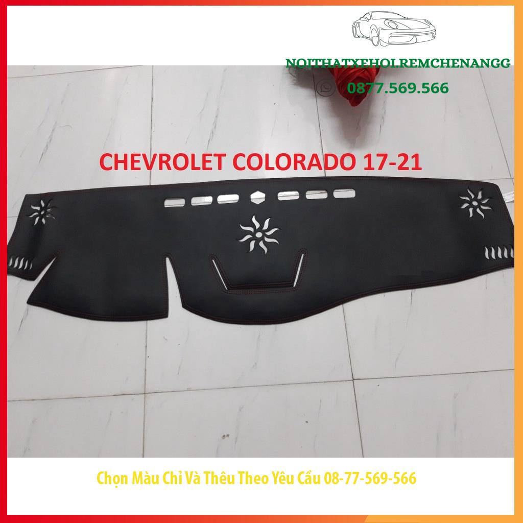 THAM TAPLO CHEVROLET COLORADO DA VÂN GỖ DA CARBON NHUNG LÔNG CỪU 3 LỚP CÓ CHỐNG TRƯỢT THẢM PHỦ LÓT CHE NẮNG TAPLO