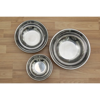 Thau inox không rỉ 20cm, 22cm ,26cm