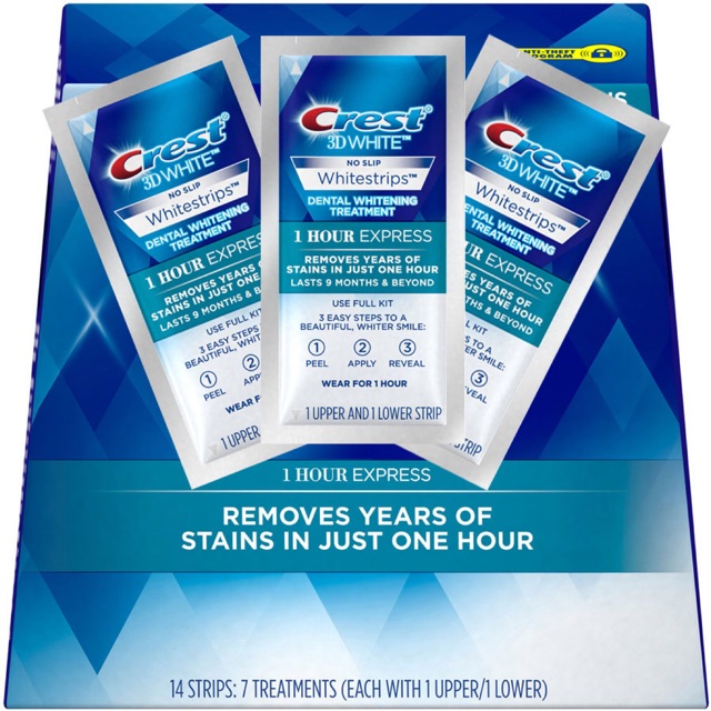 Miếng dán trắng răng 1hour express