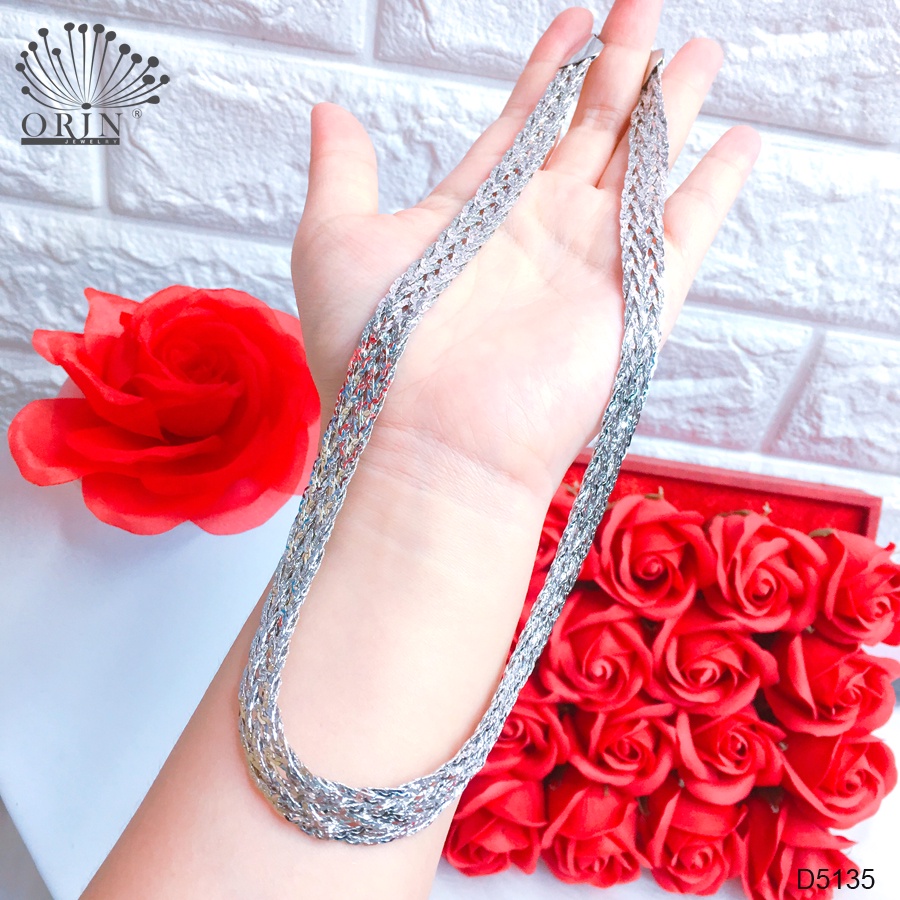 Dây chuyền nữ, dạng dẹp bính phong cách thời trang cao cấp Orin D5135