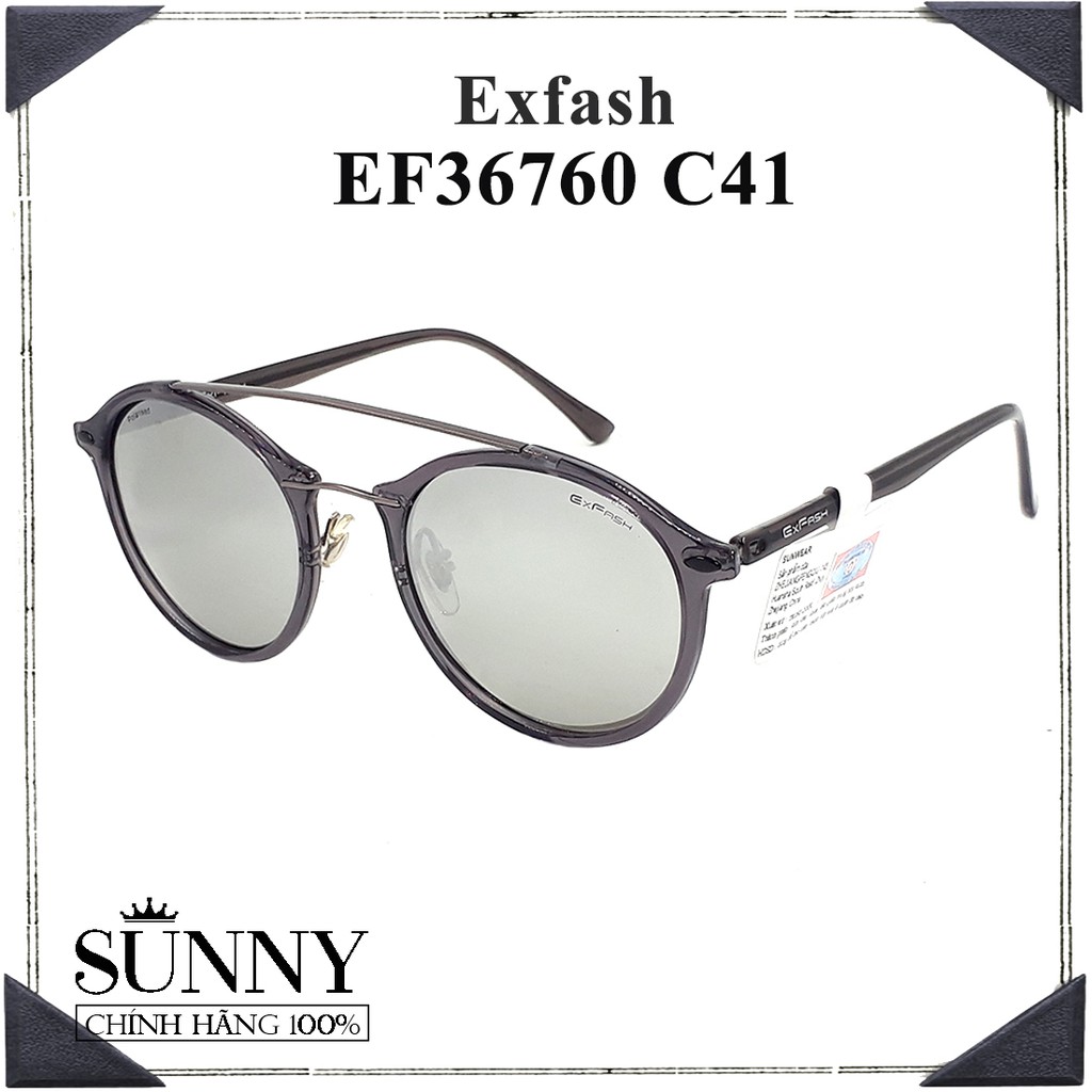 Kính mát nam nữ Exfash EF36760 chính hãng Korea, kèm tem thẻ chống hàng giả do bộ công an cấp