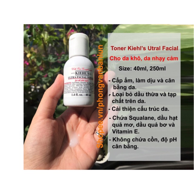 TONER  ULTRA CẤP ẨM 40ml 250ml