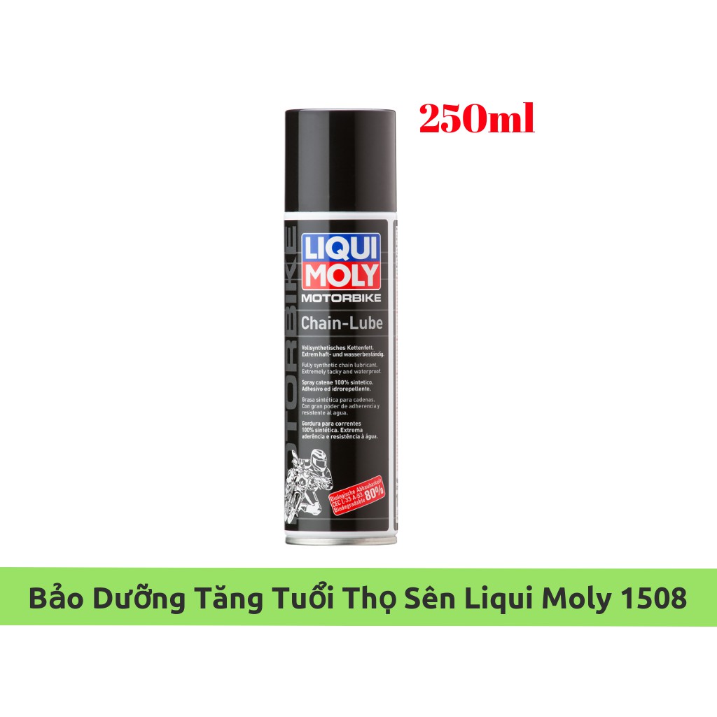 Chai Xịt Bảo Dưỡng Bôi Trơn Sên Chống Mài Mòn Sên Xe Liqui Moly 1508 250ml
