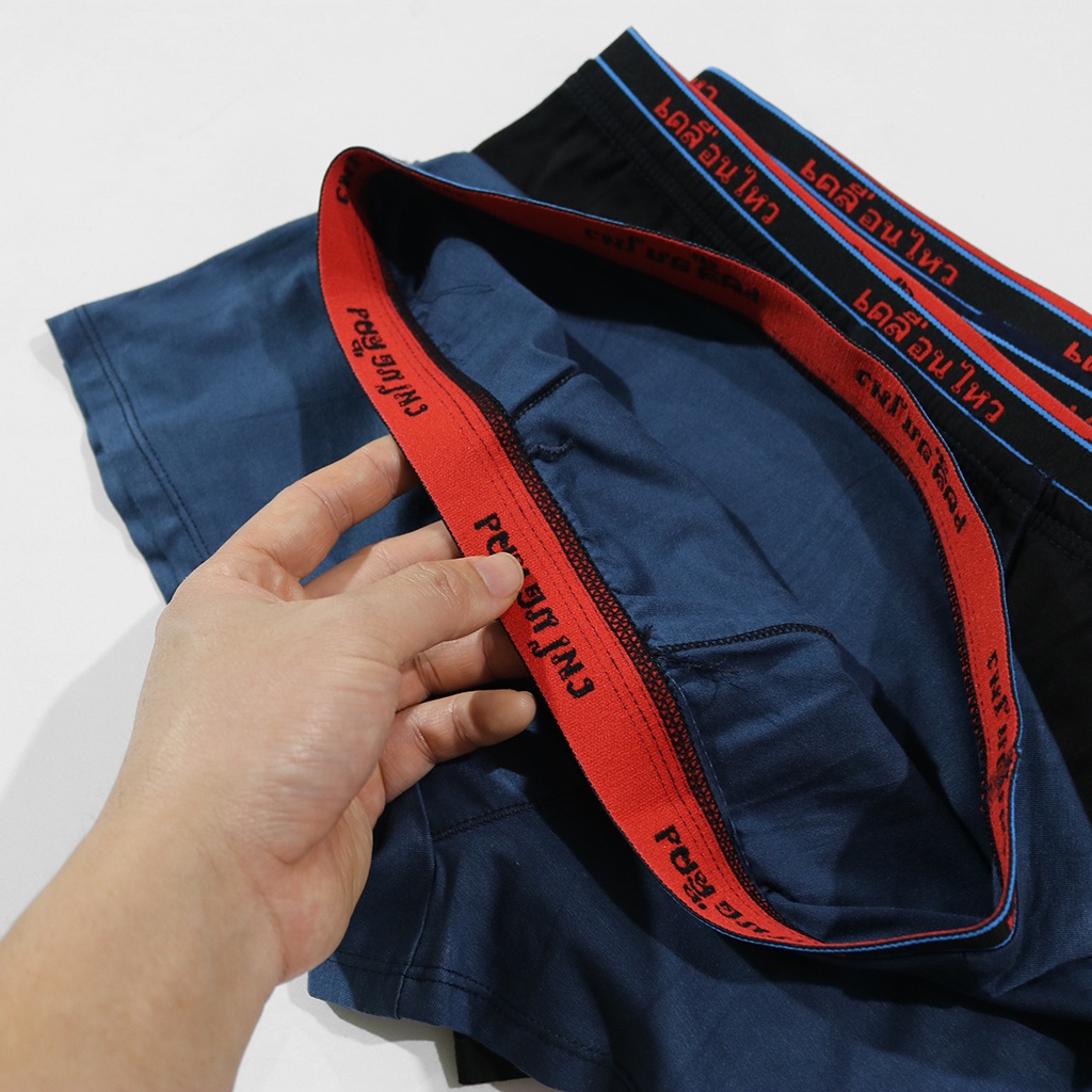 Combo 5 quần lót sịp đùi boxer nam chất liệu vải mềm thấm hút mồ hôi bền đẹp khử mùi