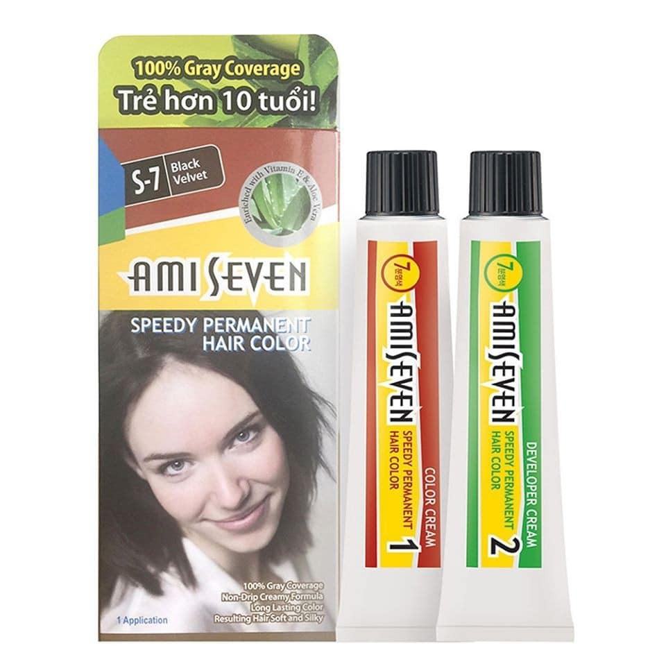 Nhuộm phủ bạc dược thảo Nhanh 7 Phút AMI SEVEN REFILL