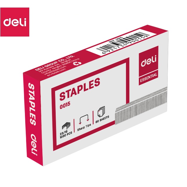 Kim bấm Deli 0010 / 0012 / 0013 / 0015 / 0017 - Ghim bấm số 10mm đến 24mm