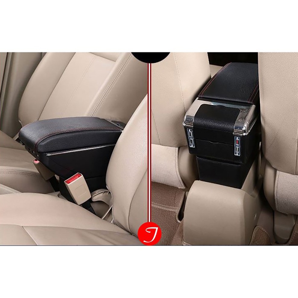 [ Kia Morning 2013-2019 ] Hộp Tỳ Tay Cao Cấp Theo Xe, Hộp Tỳ Tay Xe Tích Hợp Cổng Sạc USB - Bình An Auto