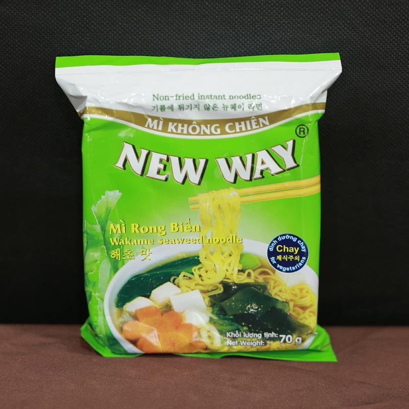 Thực Phẩm Chay - Mì New Way Không Chiên Vị Rong Biển, Gói 85gr