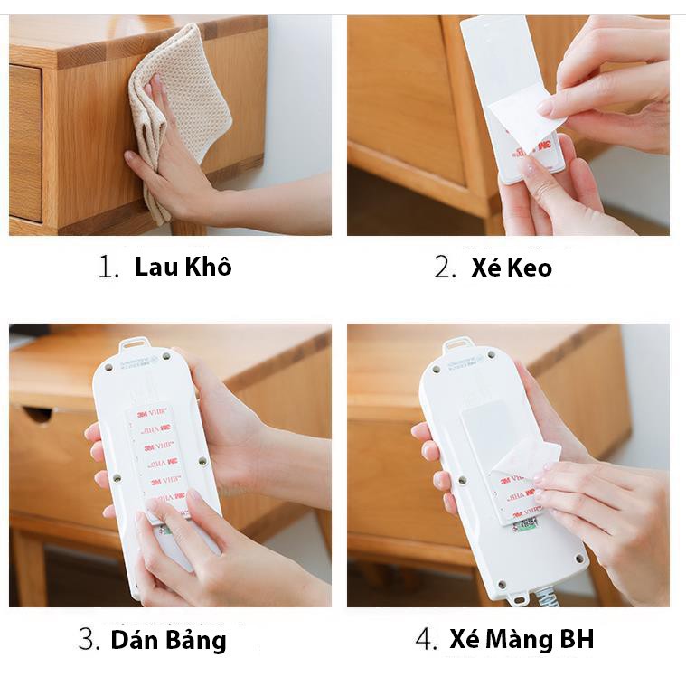 [A46] Giá đỡ ổ điện, wifi, vật dụng treo tường trong nhà - Đa năng, tiện dụng,thẩm mỹ, gọn gàng