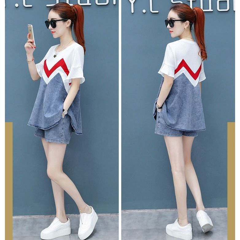 Bộ Đồ Denim Thời Trang Hàn Quốc 2022 Dành Cho Nữ