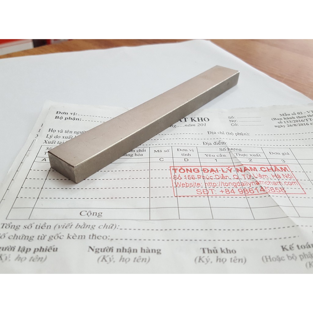 Nam châm thanh hình chữ nhật 150x20x10mm