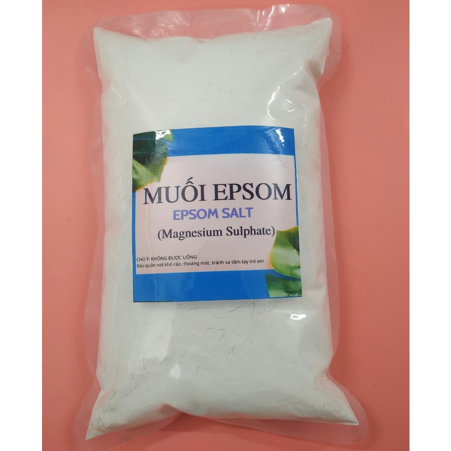 [SRMAR4574-Giảm 50% tối đa 20K đơn từ 0Đ]Muối Epsom ✔️ Epsom Salt ✔️ 1kg&lt;MgSO4&gt;