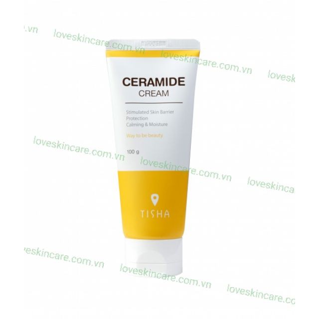 (GRAB - NOWSHIP HỎA TỐC) Kem Dưỡng Ẩm Tái Tạo Da Tisha Ceramide Cream (100g)