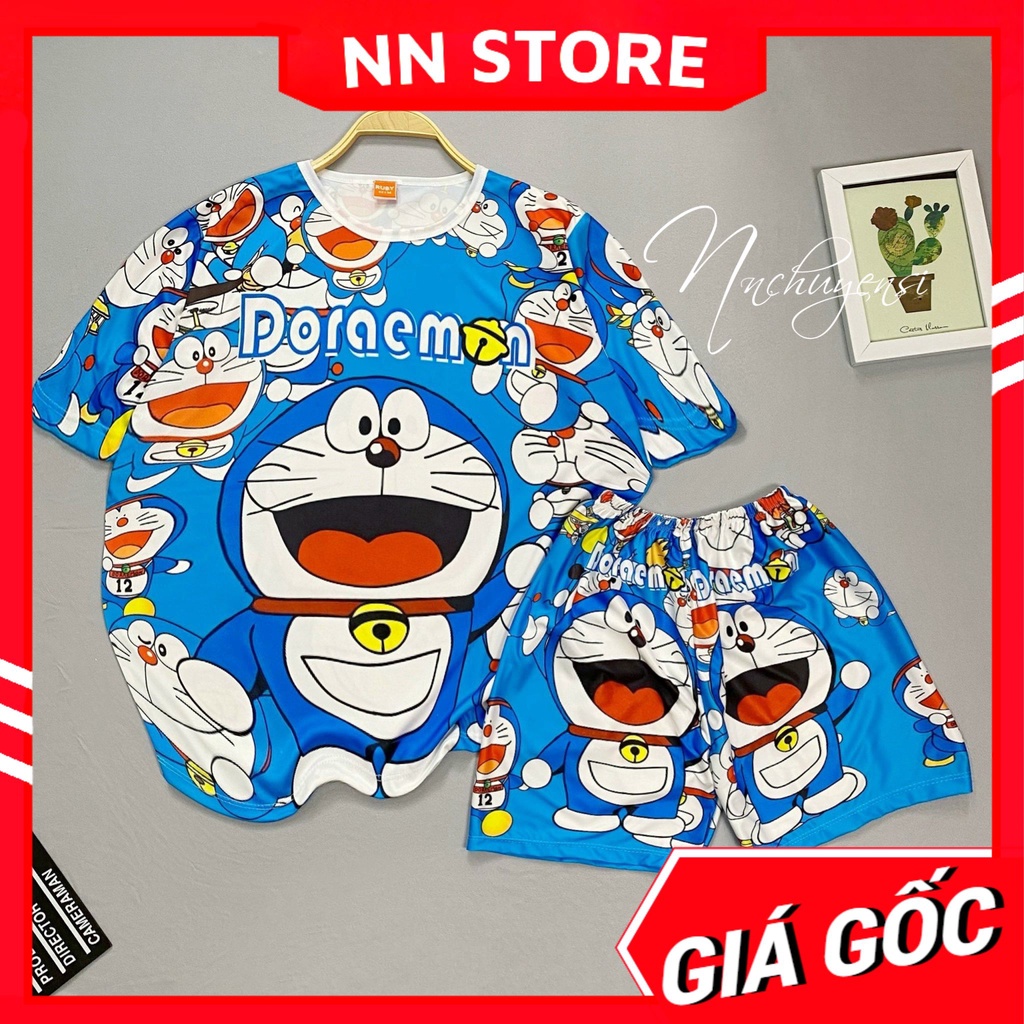 Bộ ngủ doremon cho bé từ 5kg đến 70kg  Bộ bò sữa  Bộ hoạt hình bé gái bé trai chất thun mềm mịn mát DBRBD FULL SIZE