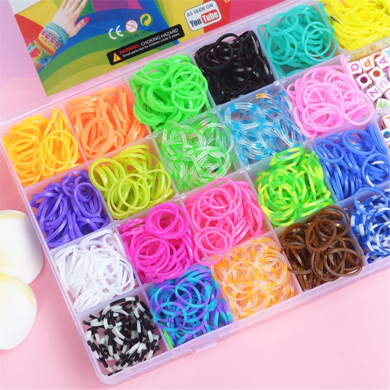 Bộ Dây Cao Su Mềm Dùng Làm Vòng Tay/Đồ Chơi Thủ Công DIY