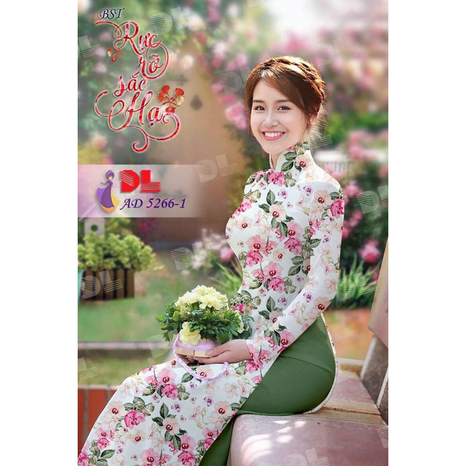 ÁO DÀI HOA NÉT ĐẸP NHẸ NHÀNG IN 3D
