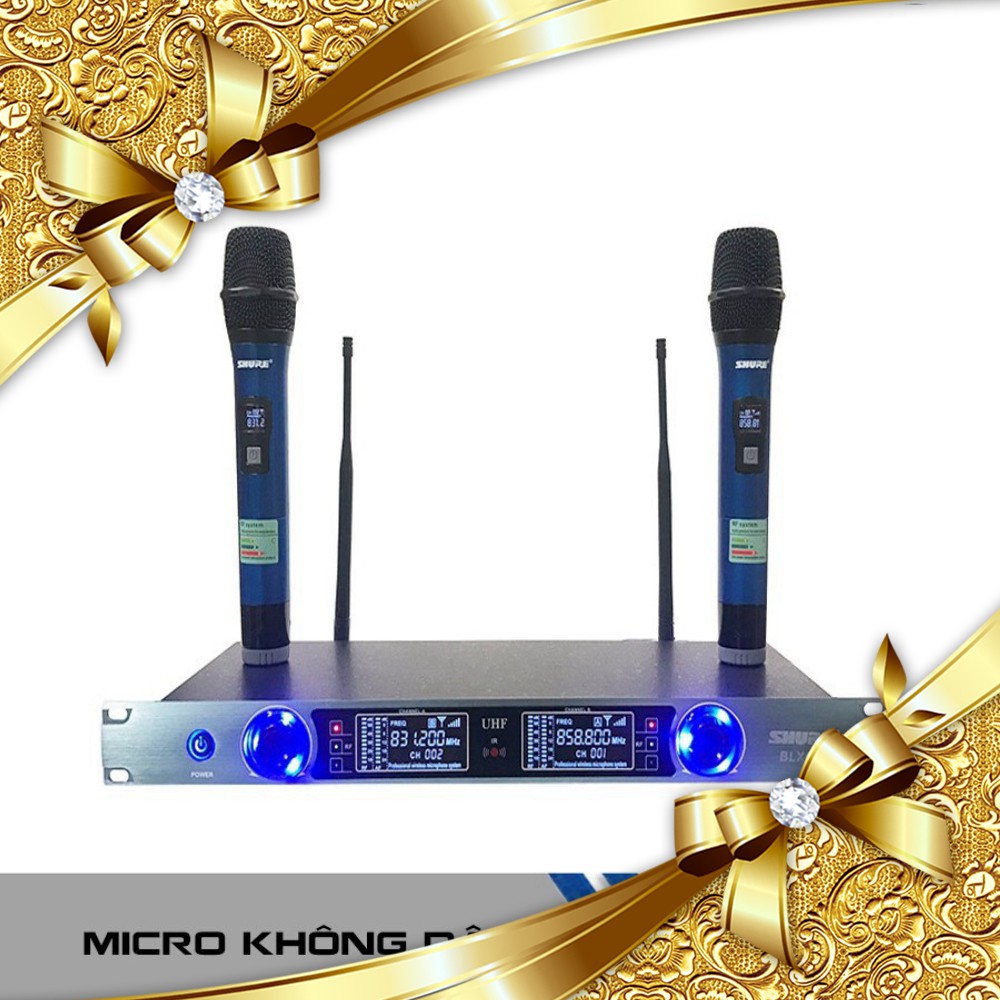 [GIÁ TỐT NHẤT] BỘ 2 MICRO KARAOKE KHÔNG DÂY BLXC9 MẪU 2020 chất lượng