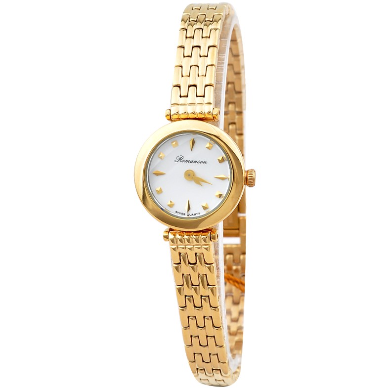 Đồng hồ Romanson Woman Watch PA2640LGWH nữ mặt nhỏ kính chống xước máy Thụy Sĩ chống nước dây thép cao cấp chính hãng