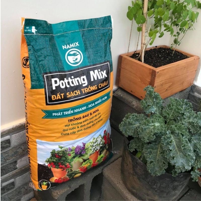 ĐẤT SẠCH TRỒNG RAU POTTING MIX NAMIX - BAO 20DM3 - GIÁ CẬP NHẬT 1/12/2021