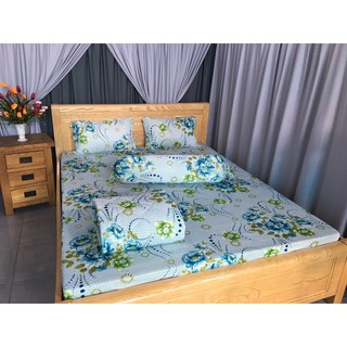 Bộ Drap Thun Hàn Quốc Mát Lạnh { 4 món }