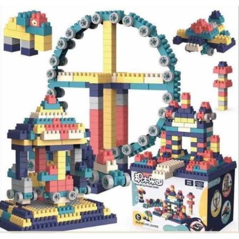 Bộ lắp ráp Lego giá rẻ 💝Freeship💝Lego mobile Xếp Hình Nhật Bản, Lego city Hộp 520 Chi Tiết Cho Bé