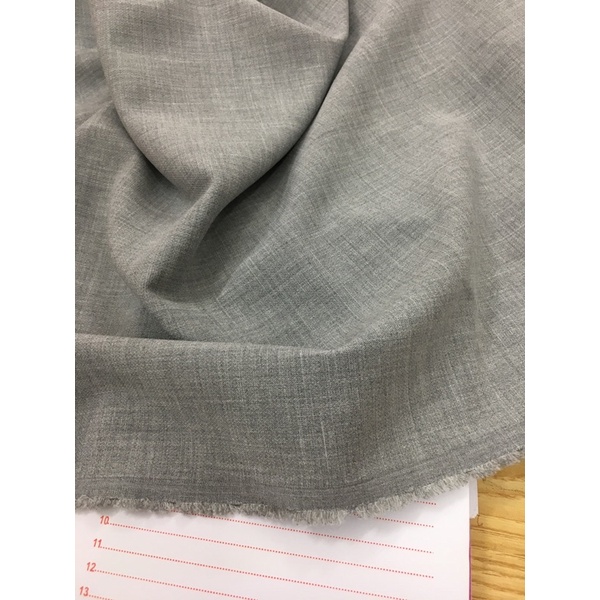 Vải đũi Hàn ghi xám đẹp may vest