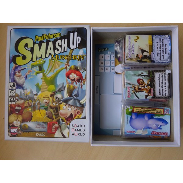 TRÒ CHƠI BOARDGAME SMASH UP MUNCHKIN - MỘT PHIÊN BẢN NHÍ NHỐ